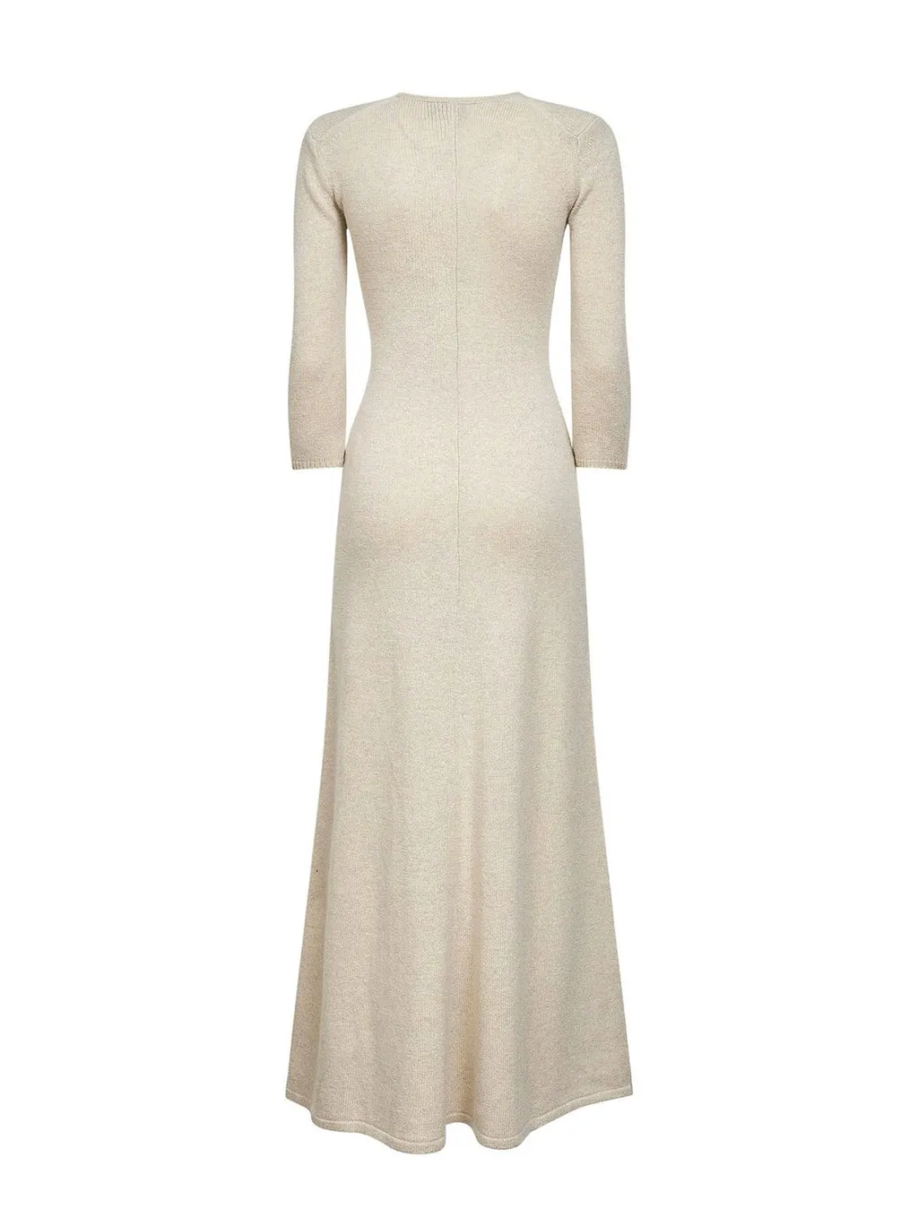 Long Sleeve V-Neck Knit Dress