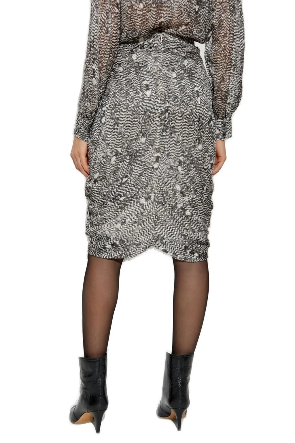 Asymmetric Draped Skirt