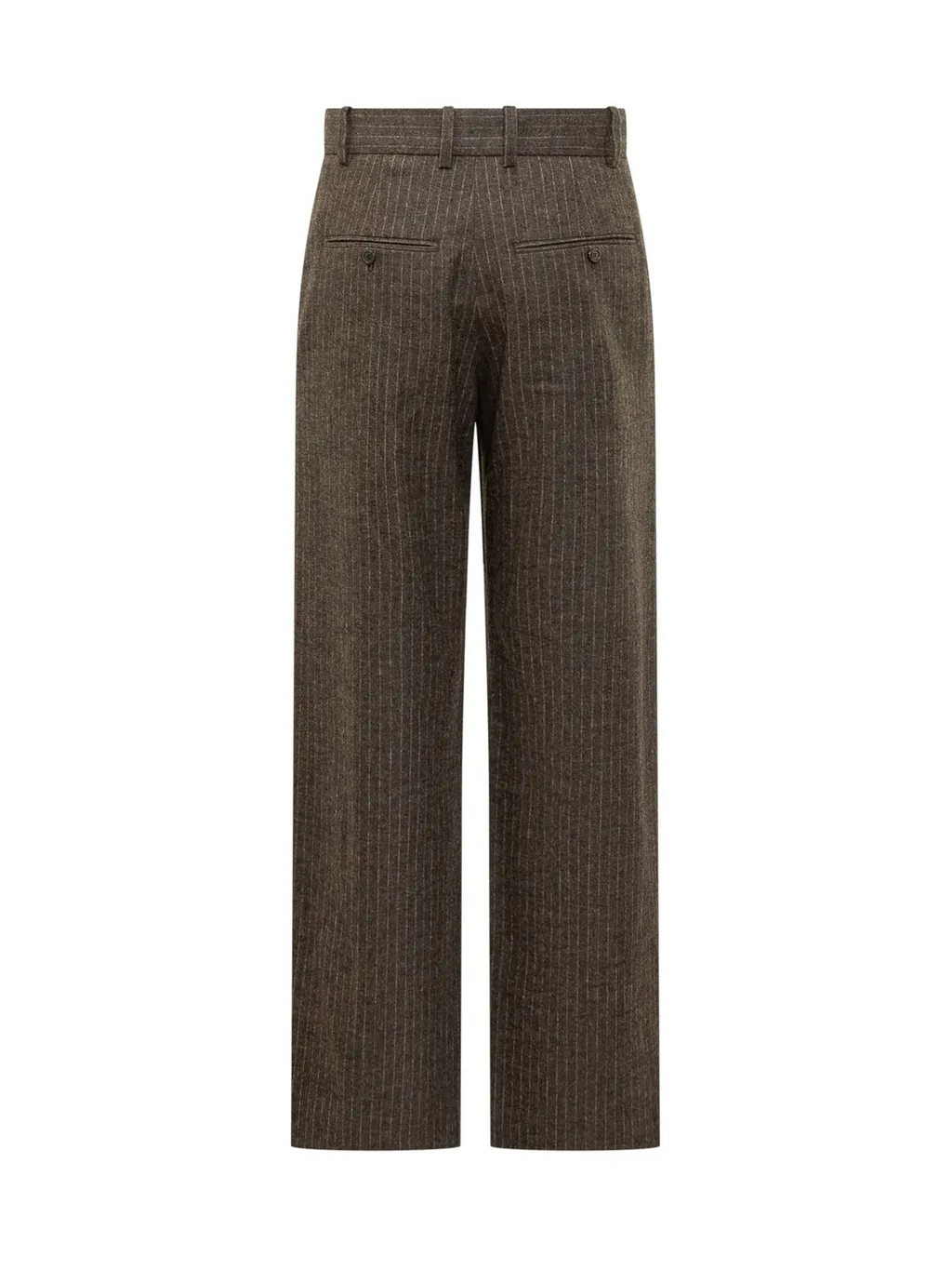 High-Waisted Pleated Trousers