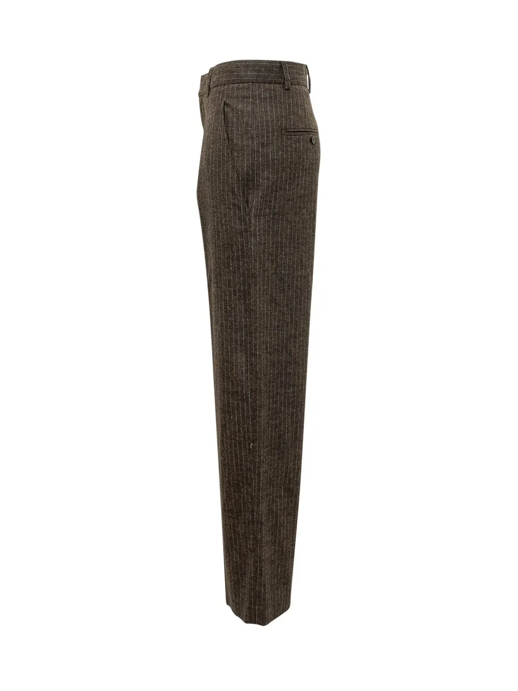 High-Waisted Pleated Trousers