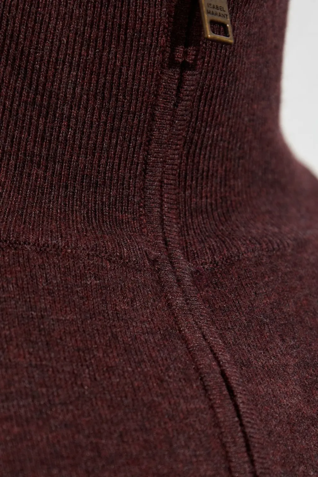 Zip-Up Turtleneck Sweater