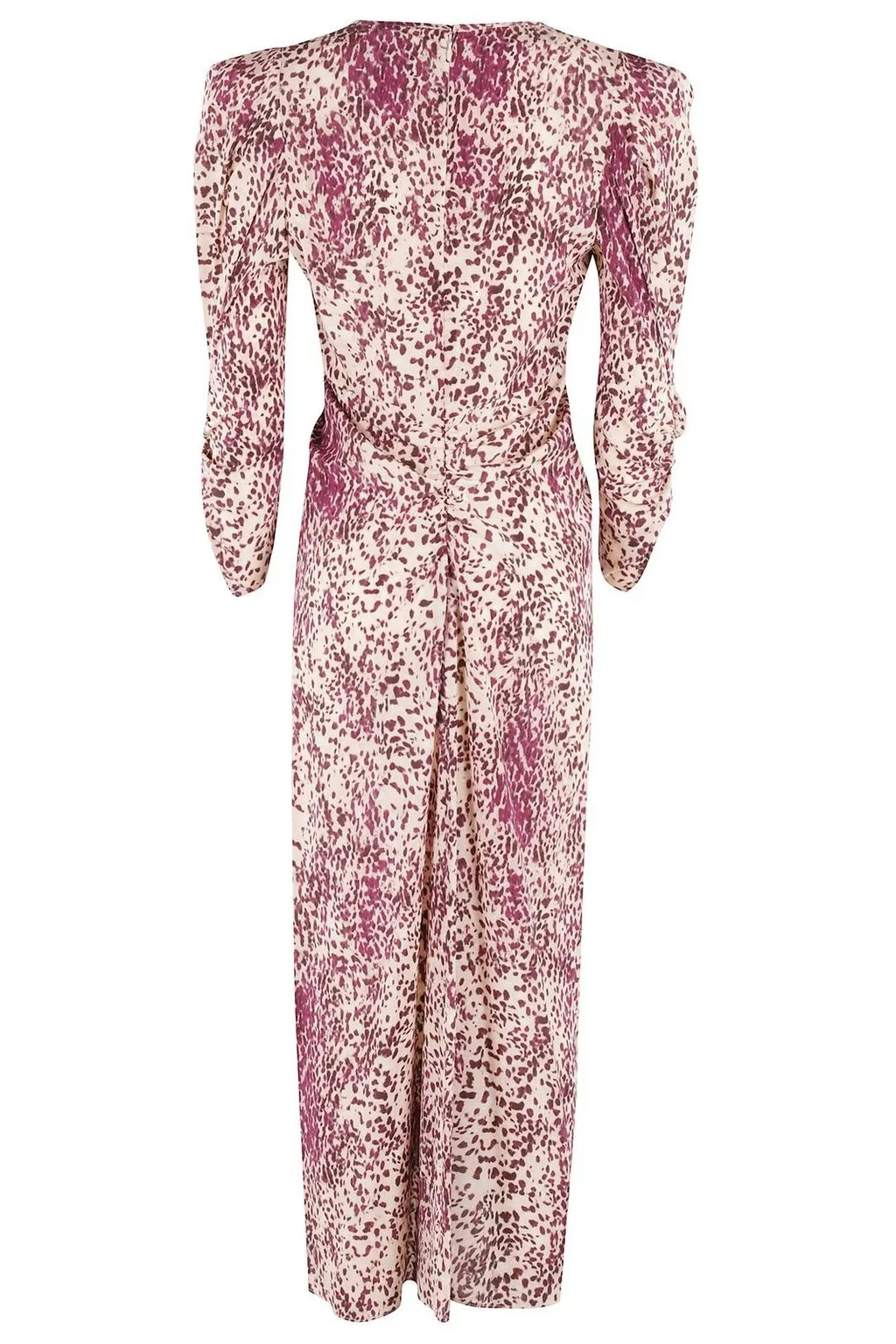 Ruched Print Dress
