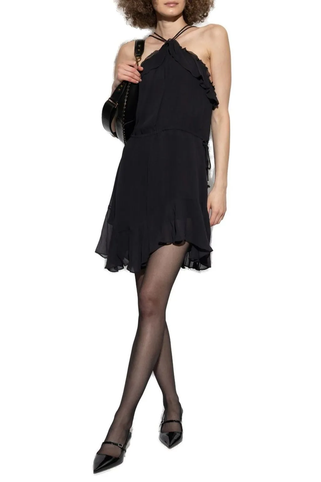 Ruffled Halter Dress