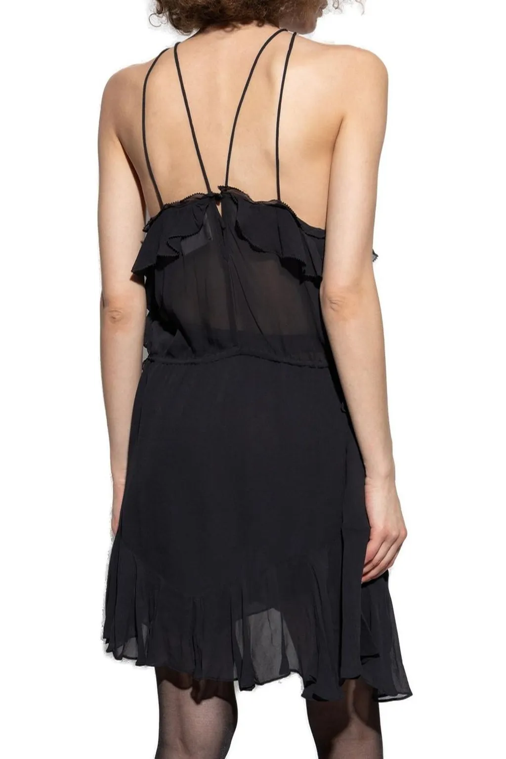 Ruffled Halter Dress