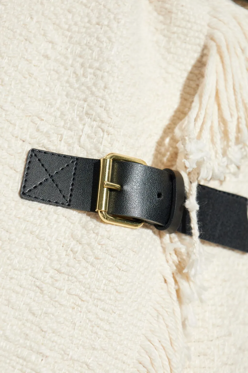 Coat With Buckle Closure