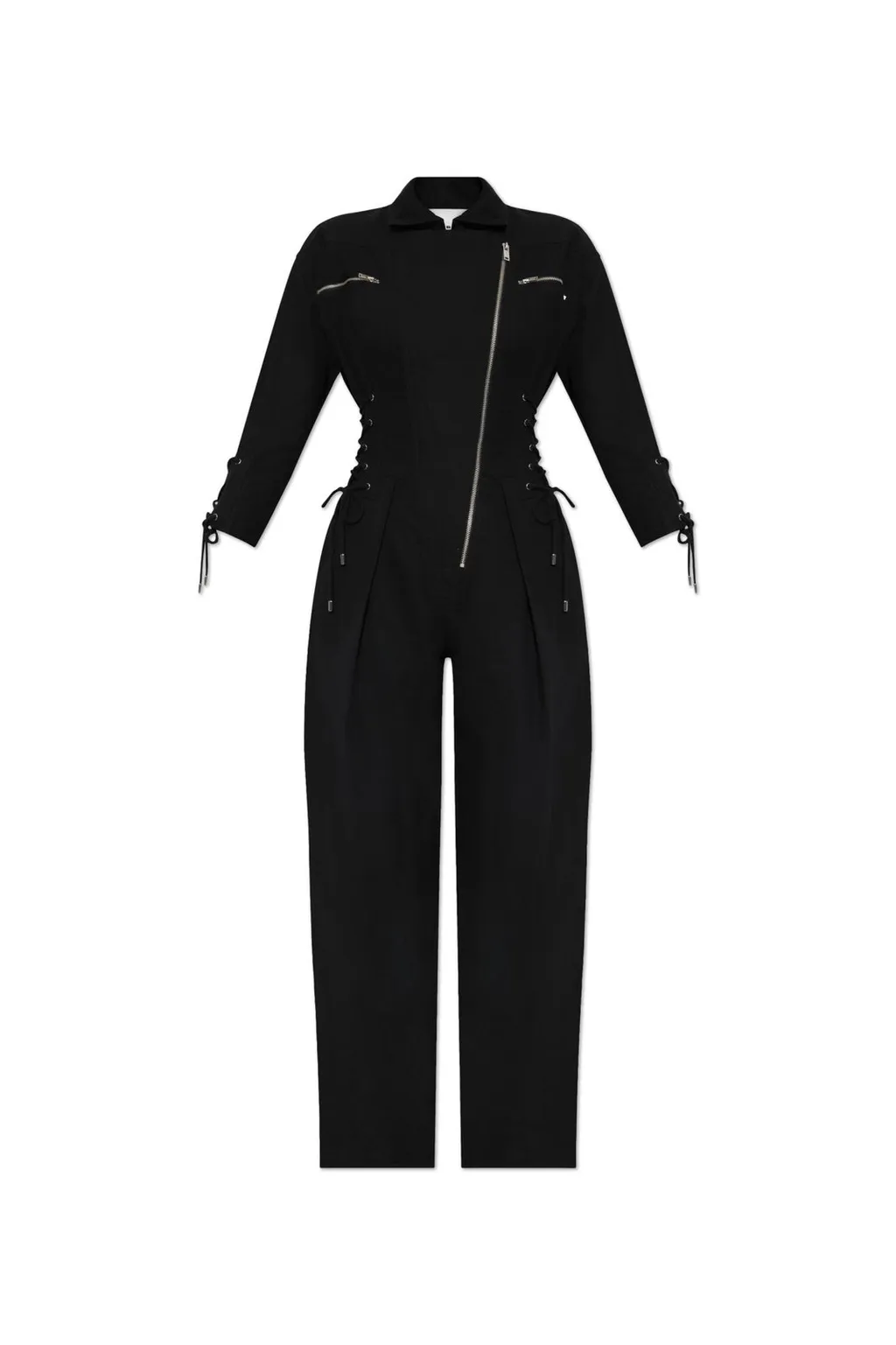 Jumpsuit With Lace-Up Detail