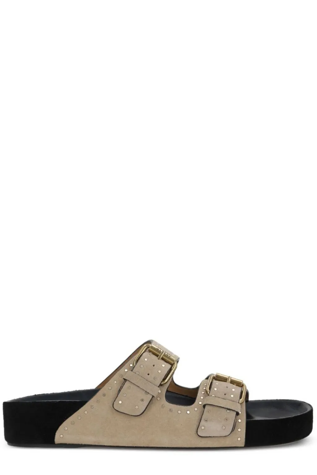 Studded Double Strap Slides