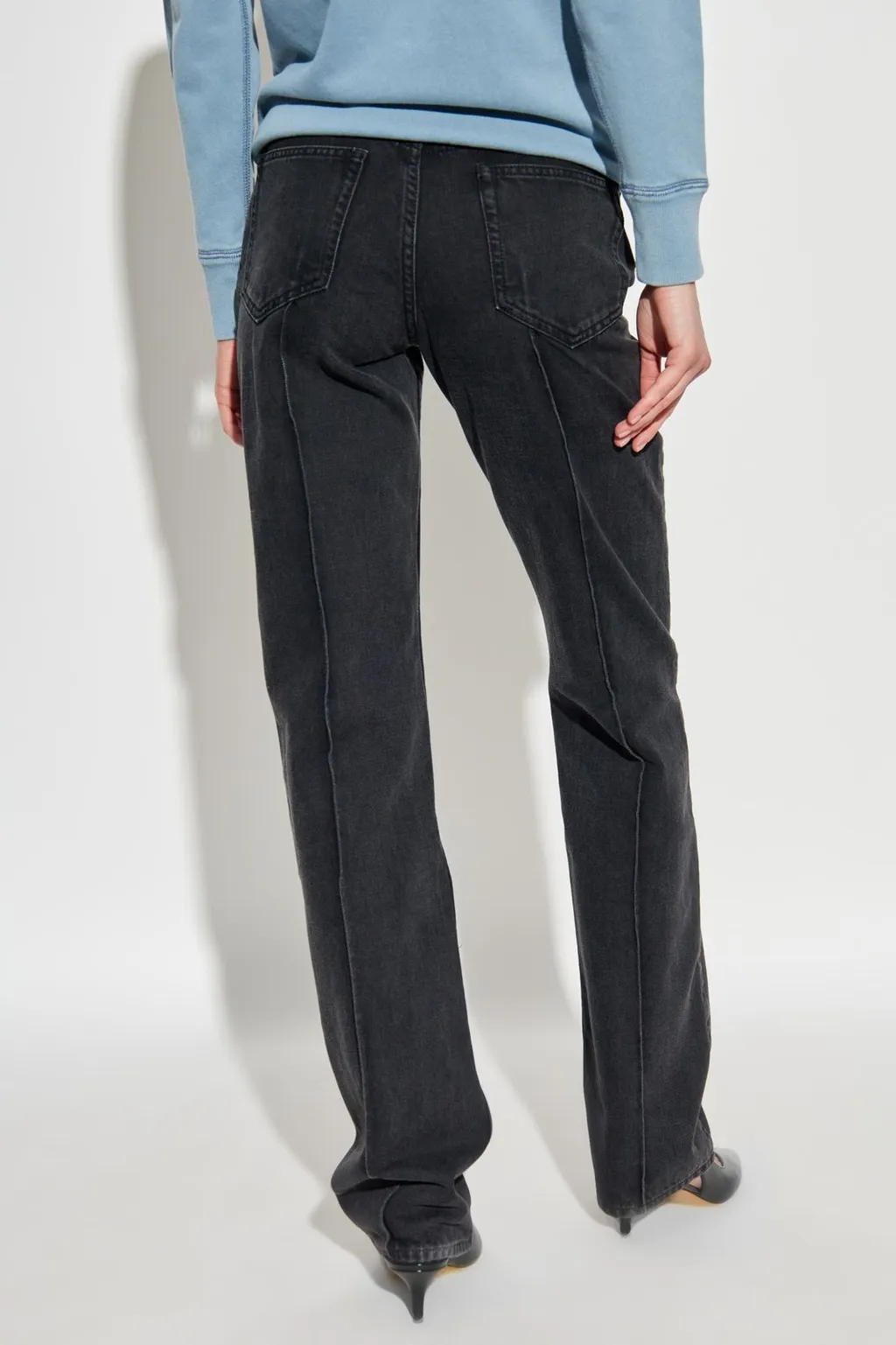 High-Waisted Flared Jeans