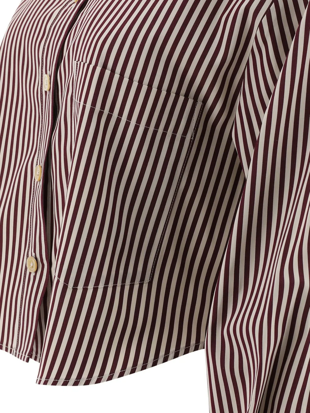 Striped Cropped Shirt