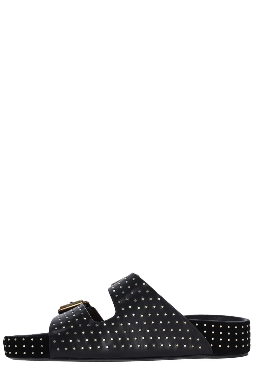 Studded Double Strap Slides