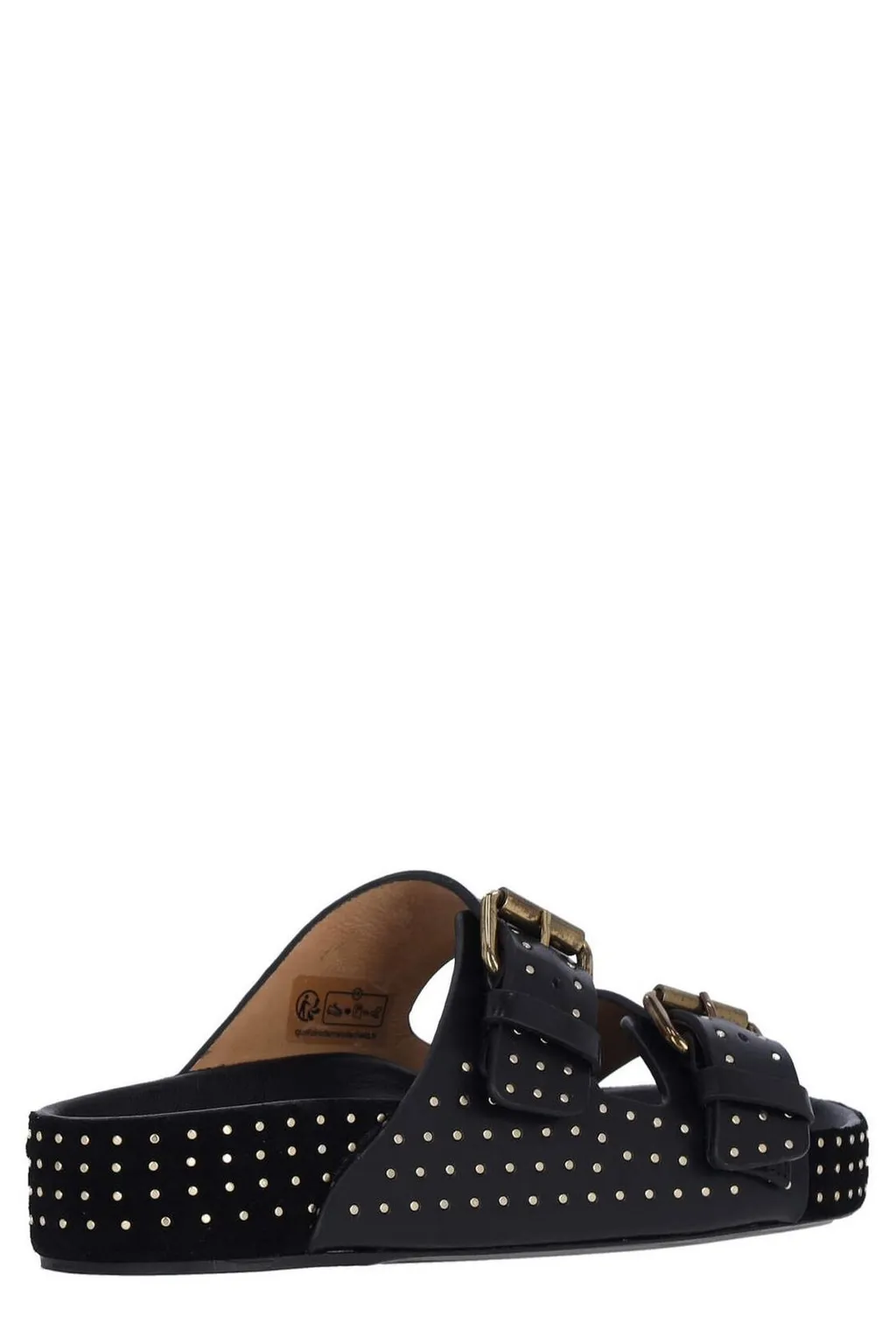 Studded Double Strap Slides