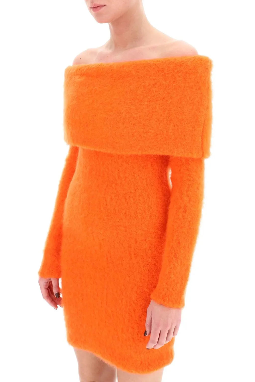 Off-The-Shoulder Knit Dress