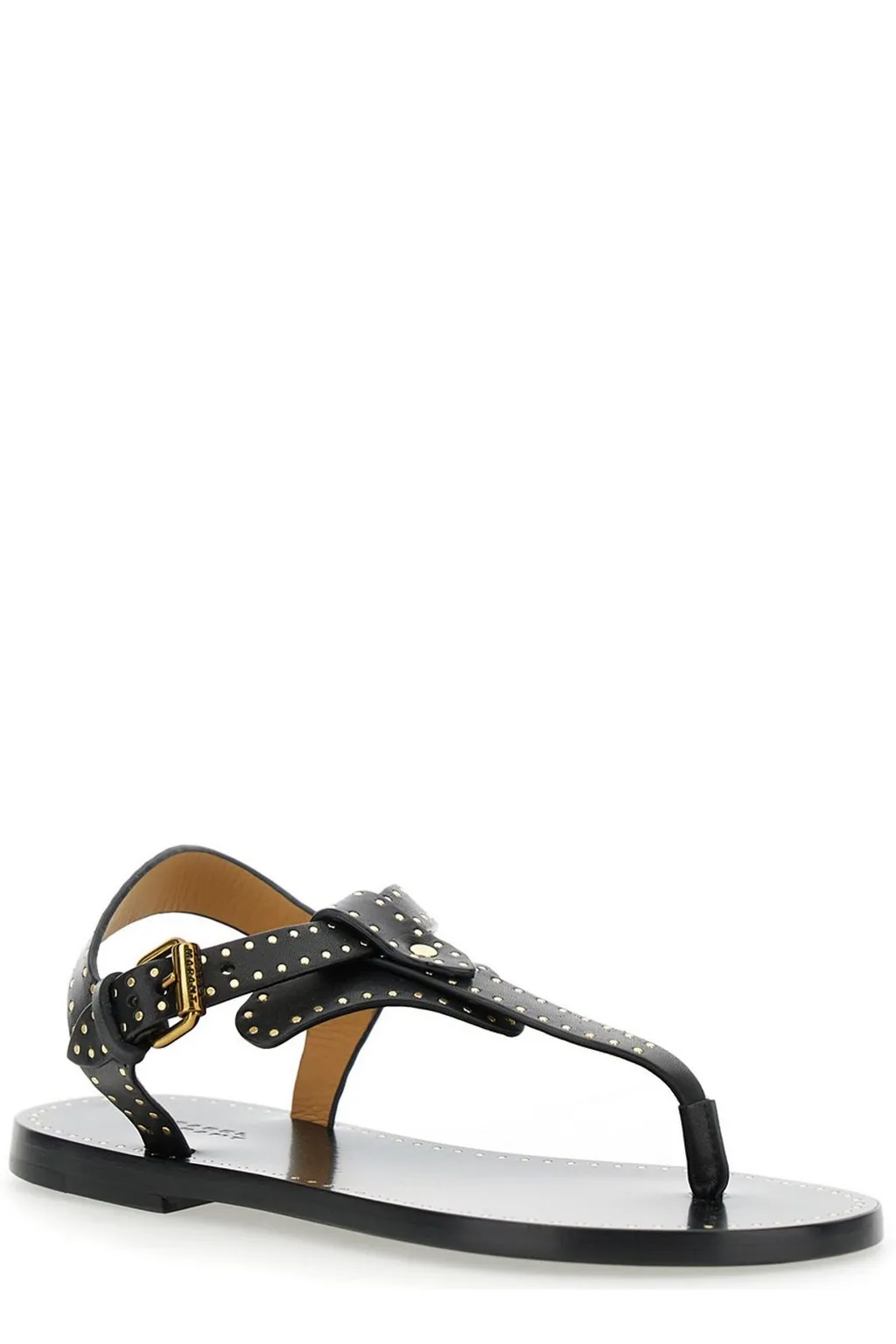 Studded Leather Thong Sandals