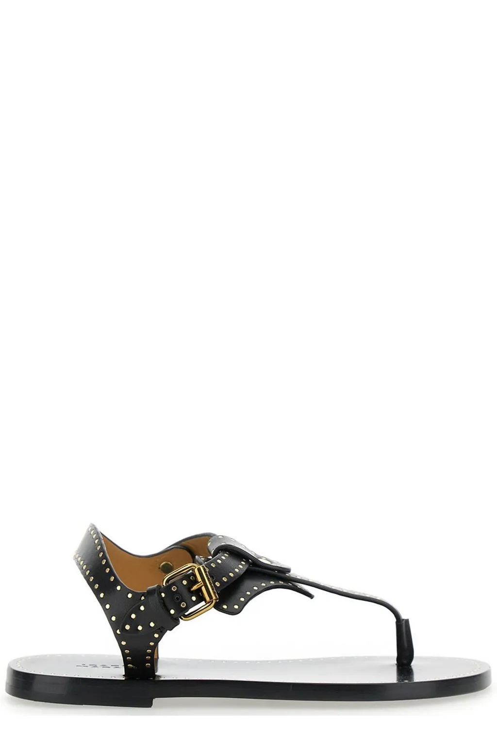 Studded Leather Thong Sandals