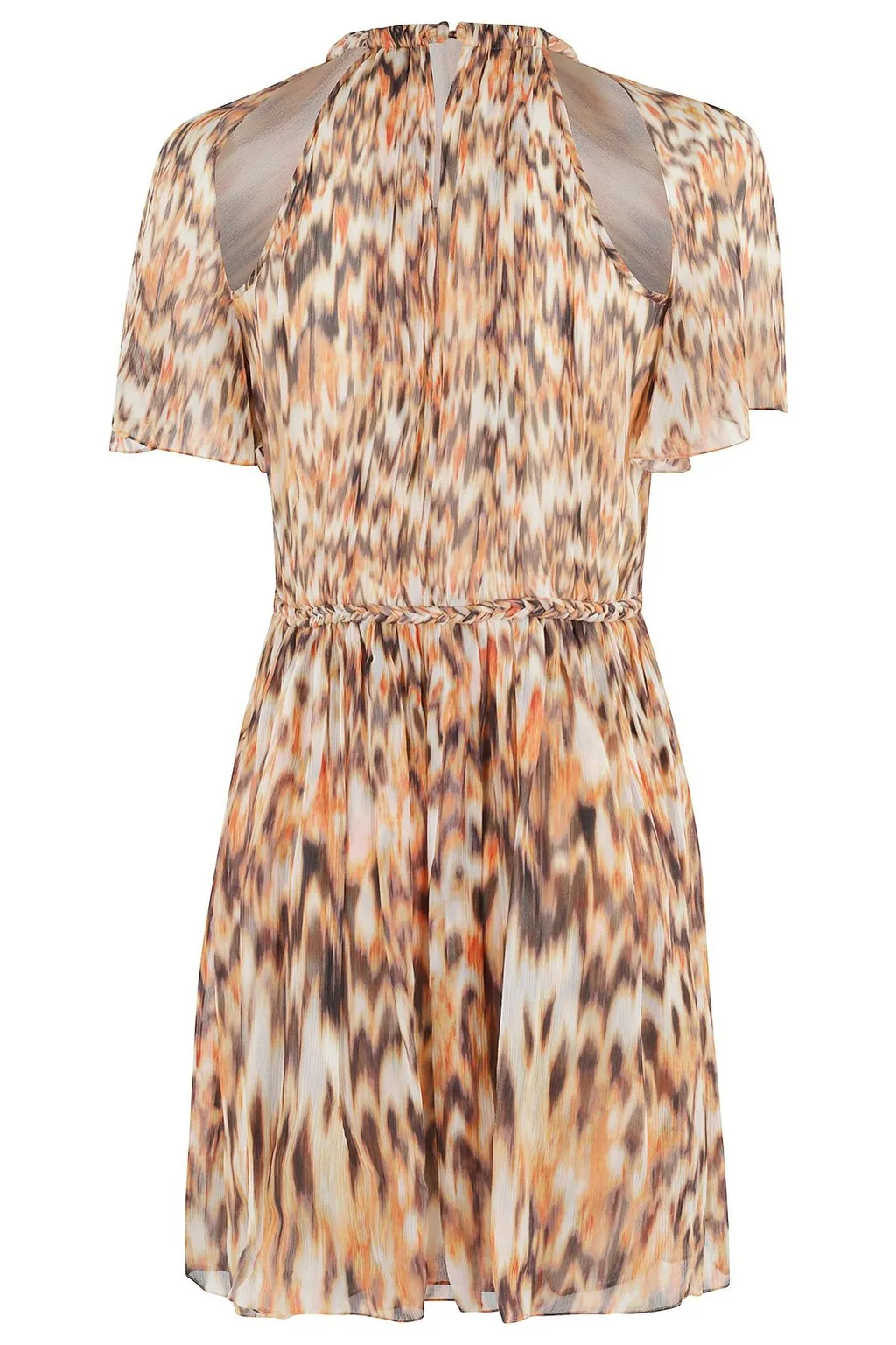 Printed Ruffle Dress