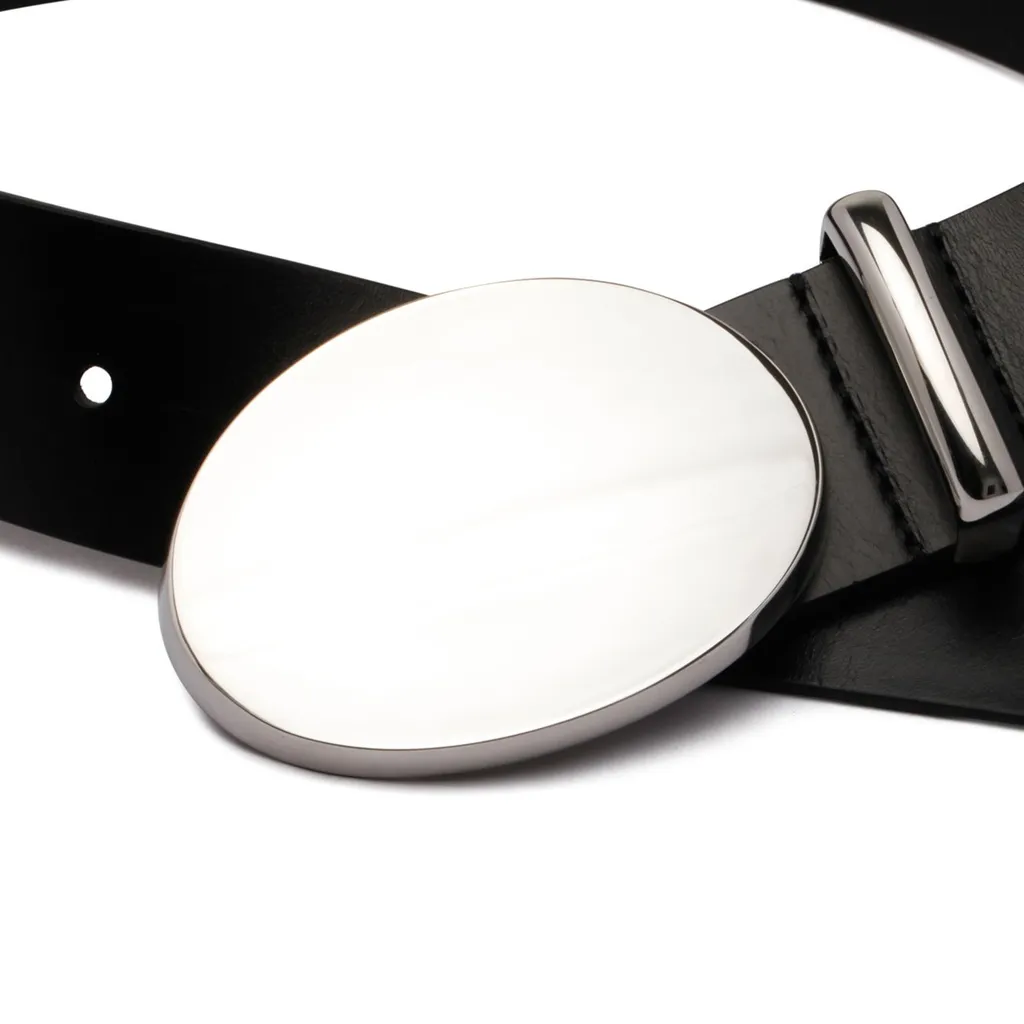 Belt With Oval Buckle