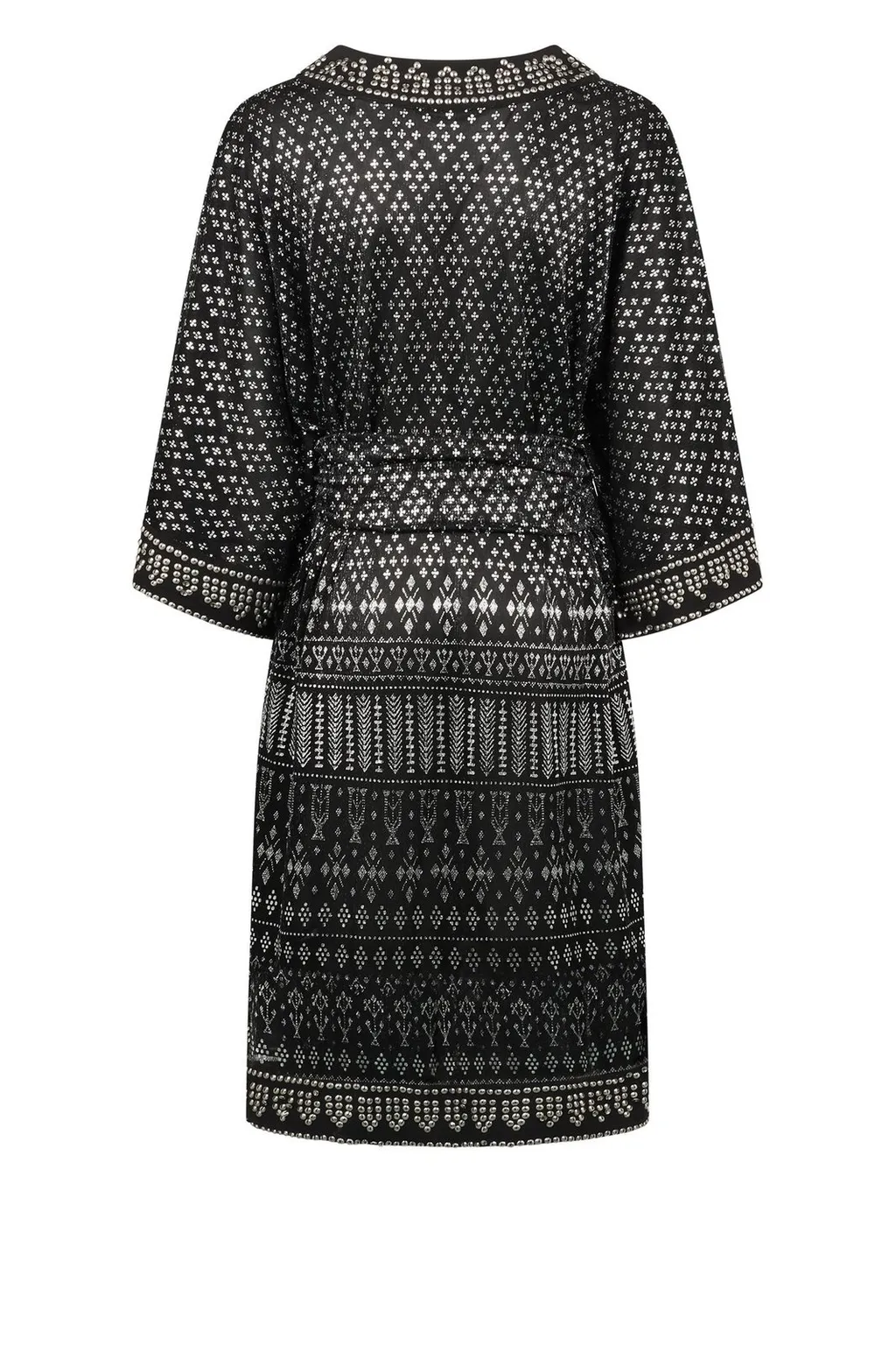 Embroidered V-Neck Dress
