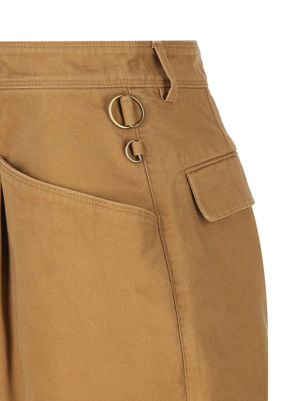 High-Waisted Shorts With Pleats