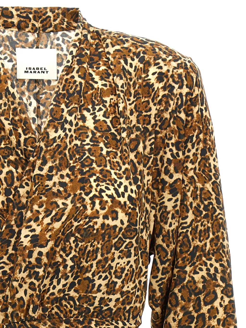 Leopard Print Wrap Dress