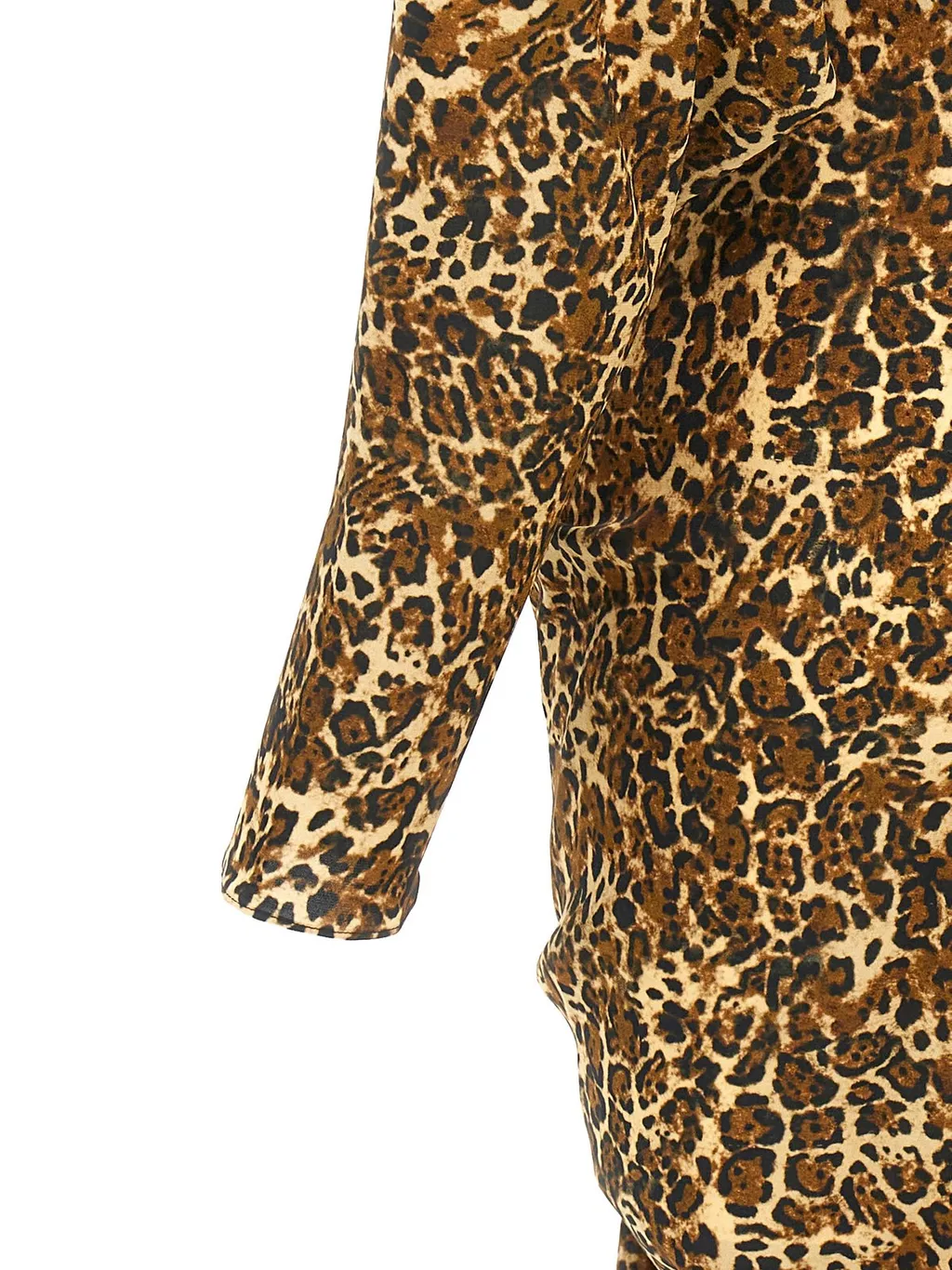Leopard Print Wrap Dress