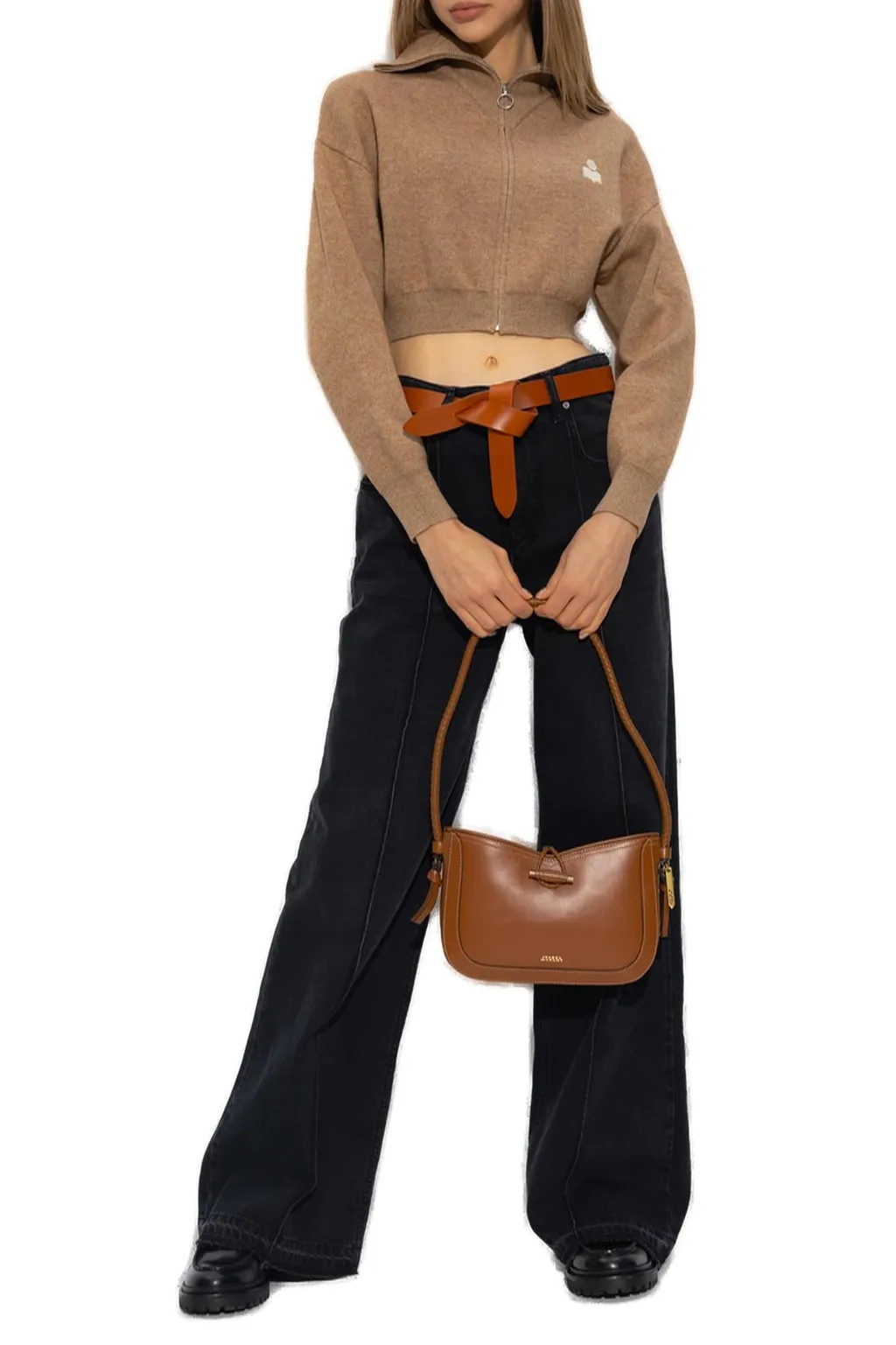 High-Waisted Wide-Leg Jeans