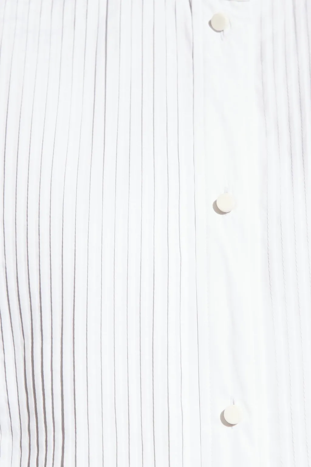 Pleated Bib Shirt