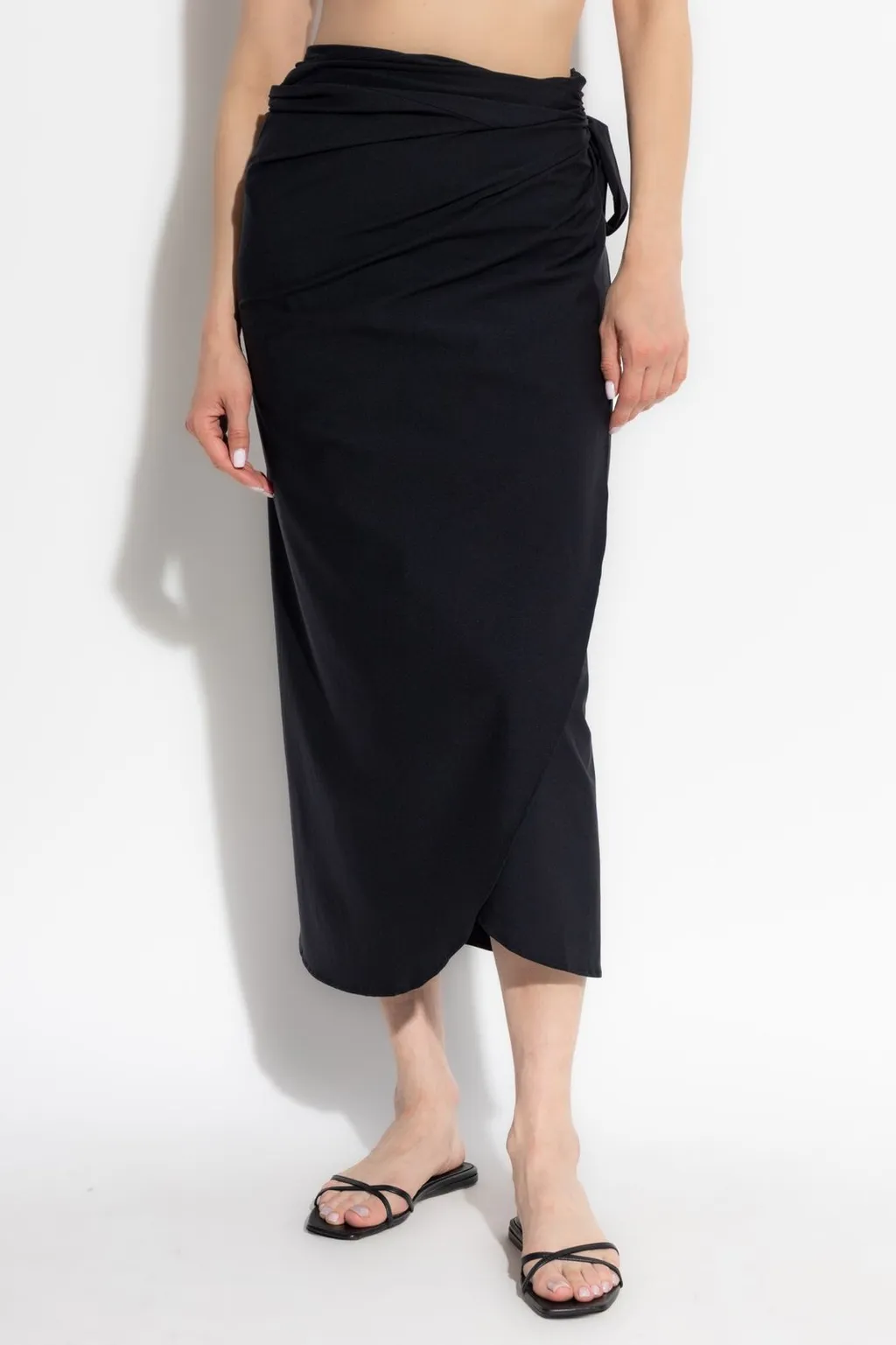 Draped Maxi Skirt