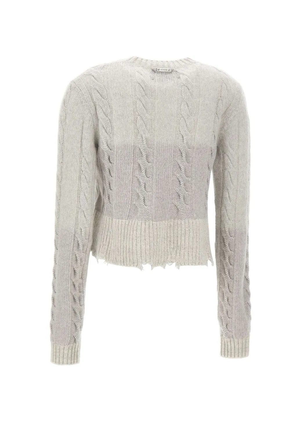 Cable Knit Cropped Sweater