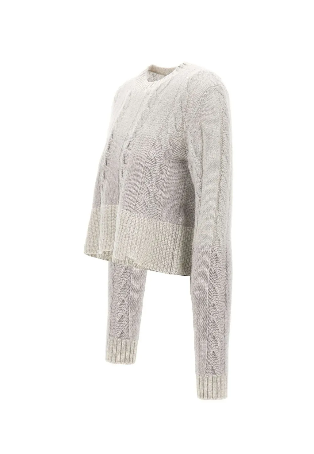 Cable Knit Cropped Sweater