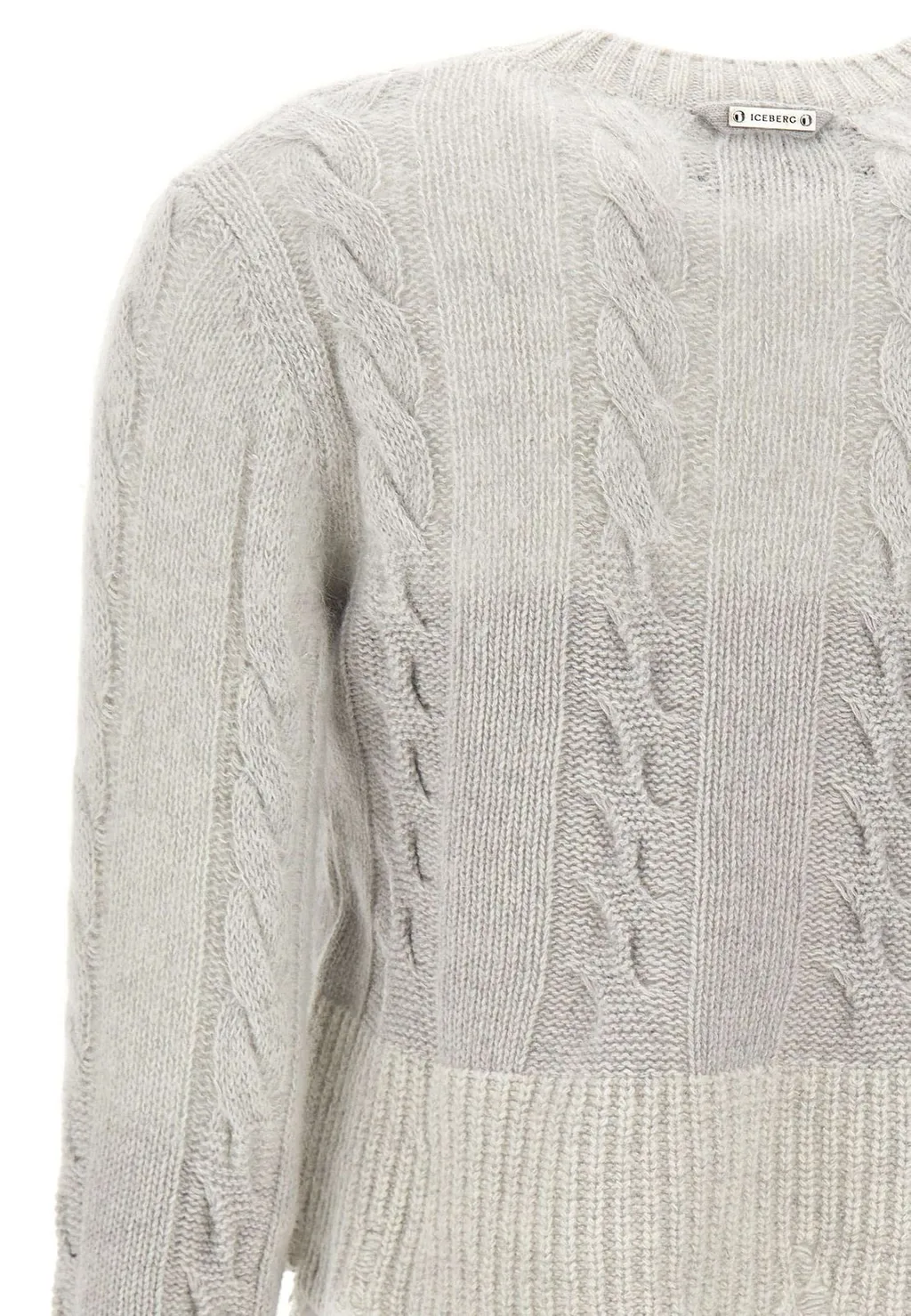 Cable Knit Cropped Sweater