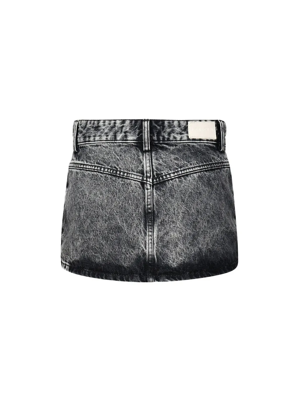Denim Cargo Mini Skirt