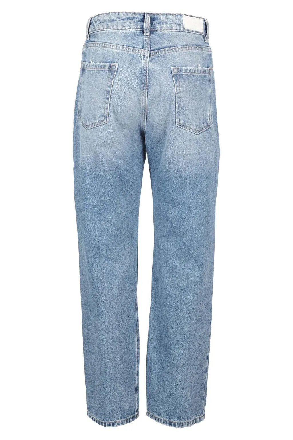 Distressed Straight Leg Jeans