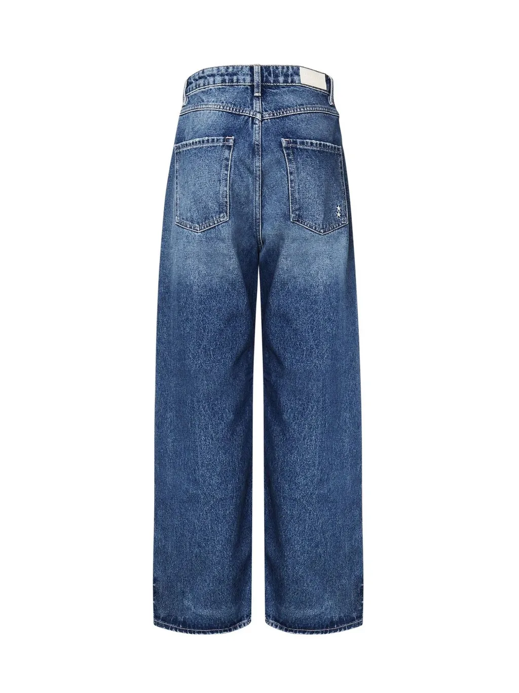 High-Waisted Straight-Leg Jeans