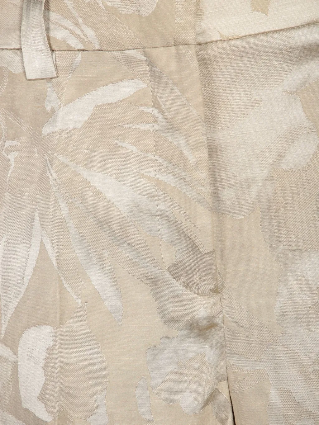 Floral Jacquard Trousers