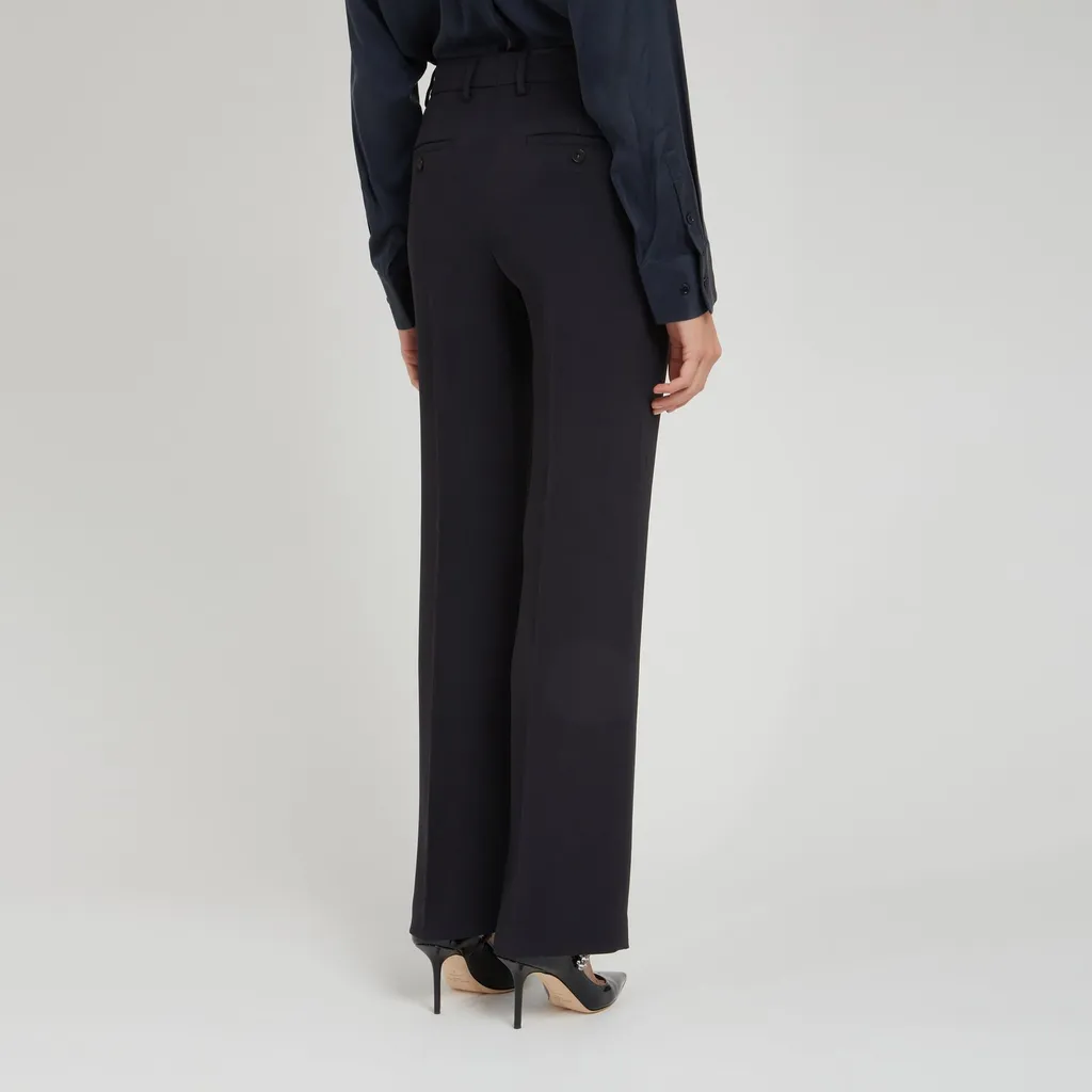 High-Waisted Wide-Leg Trousers