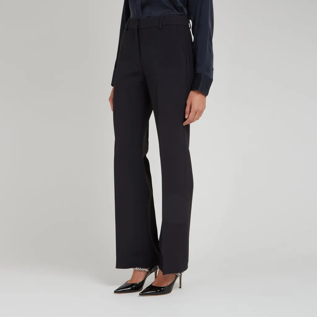 High-Waisted Wide-Leg Trousers