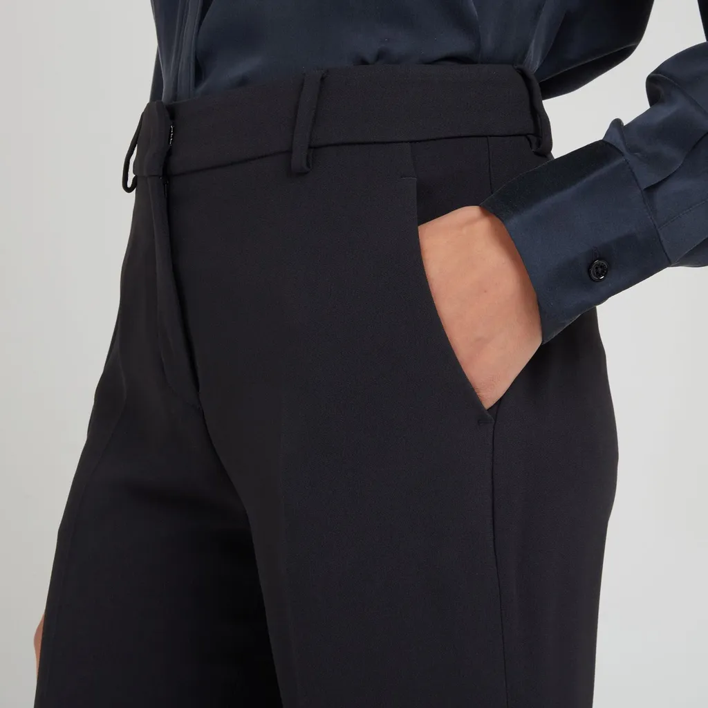 High-Waisted Wide-Leg Trousers