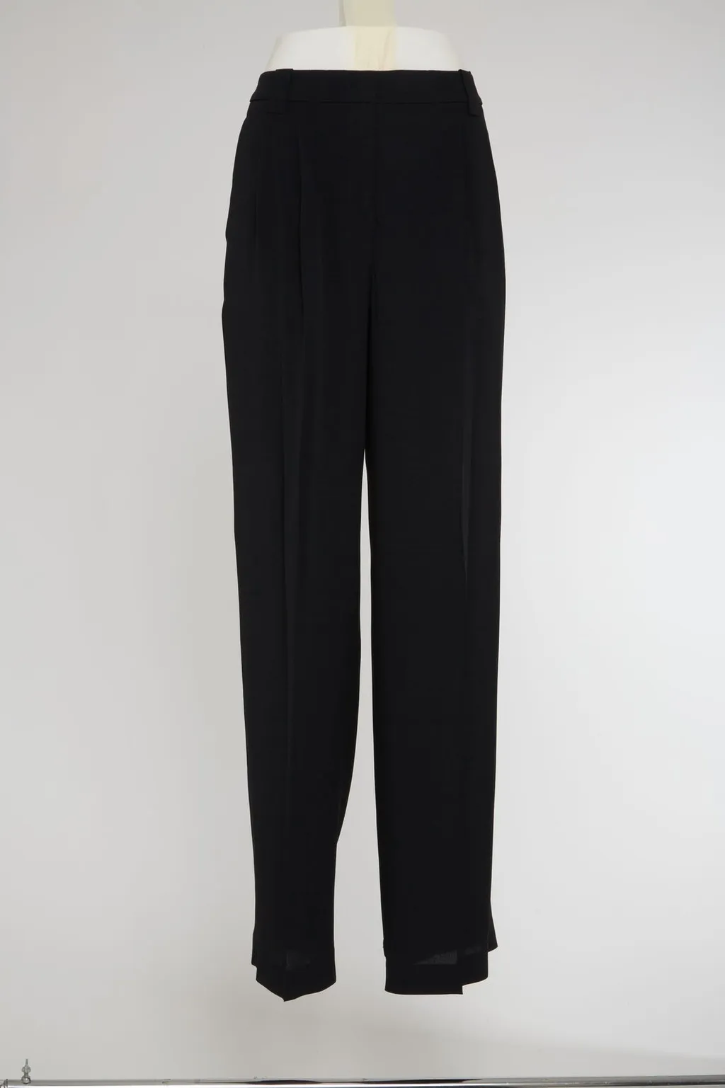High-Waisted Pleated Trousers