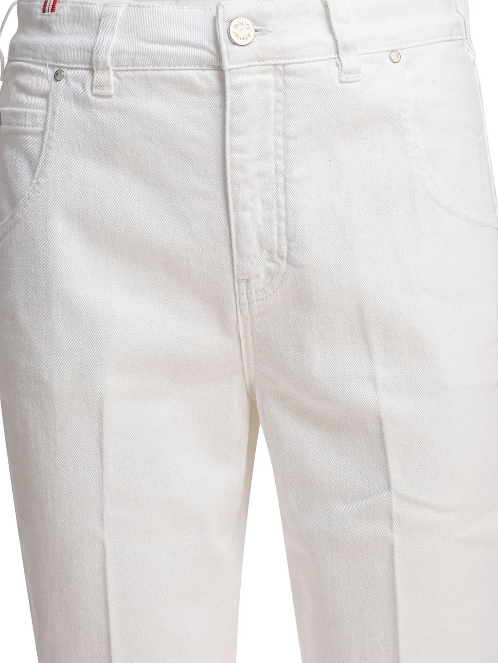 High-Waisted Straight-Leg Jeans