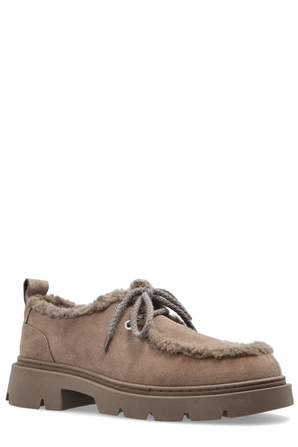 Shearling Trimmed Loafers