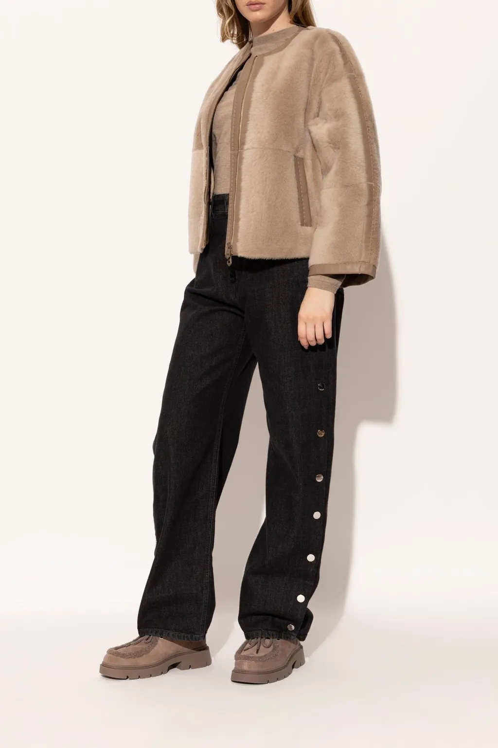 Shearling Trimmed Loafers