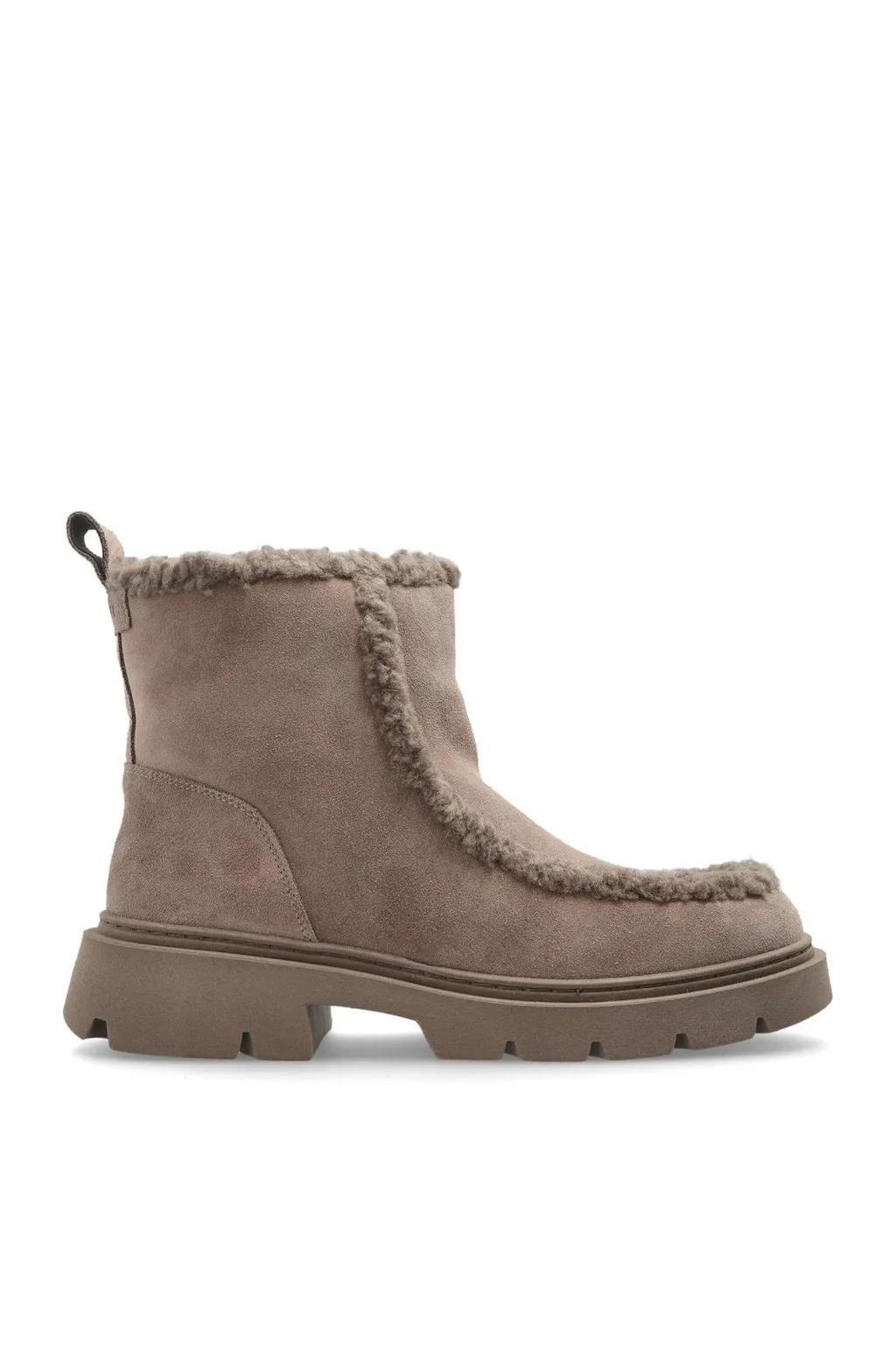 Shearling Trim Boots