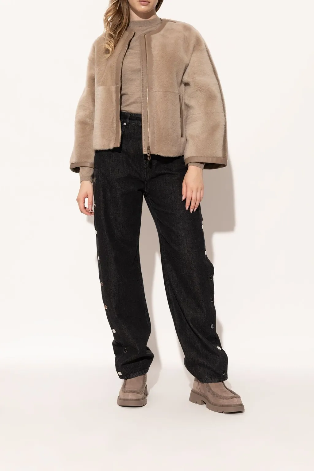 Shearling Trim Boots