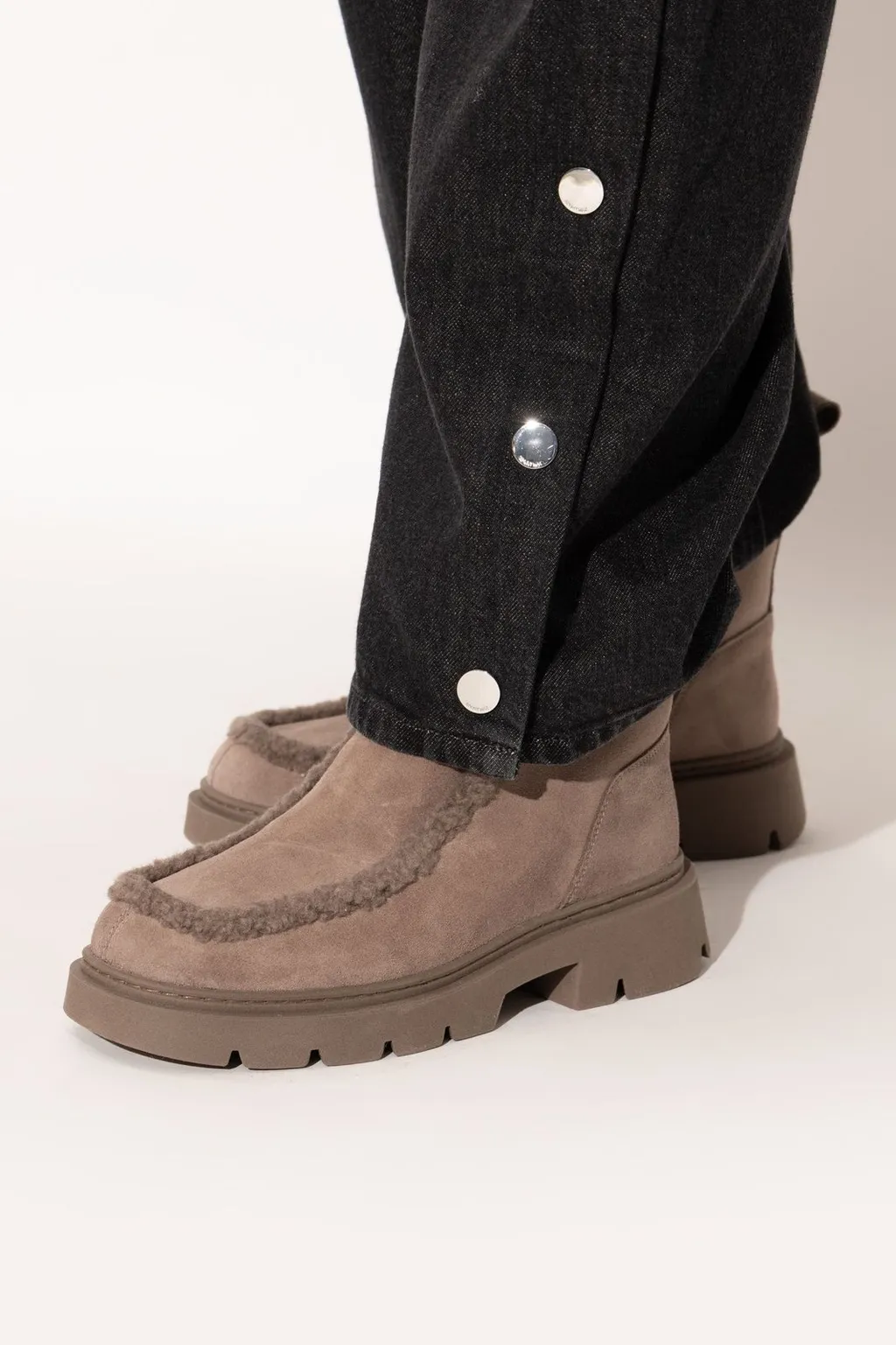 Shearling Trim Boots
