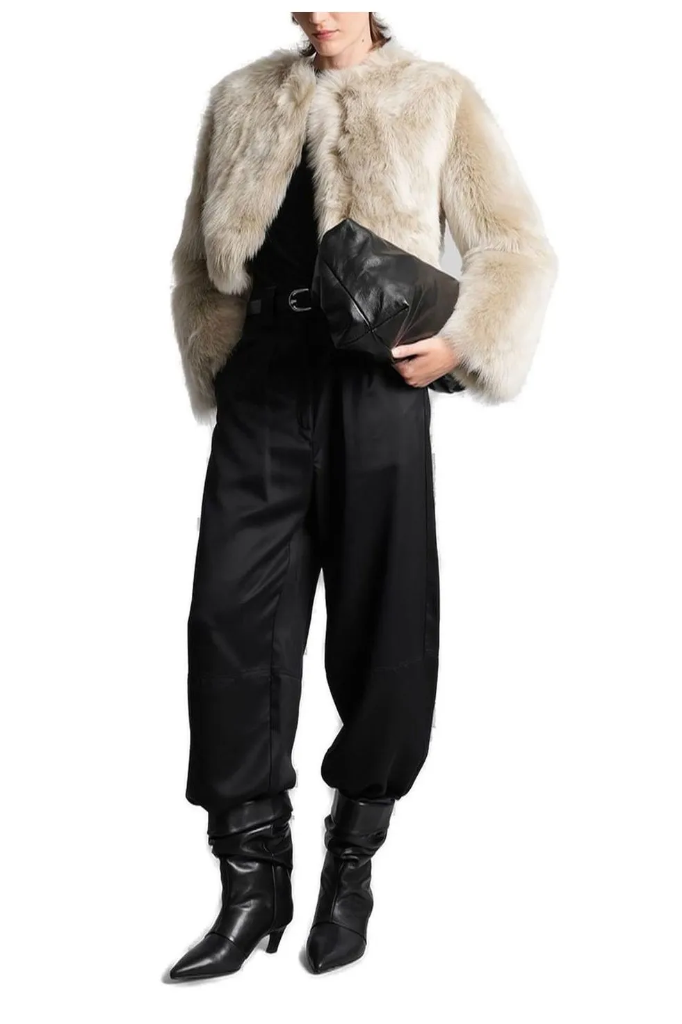 Faux Fur Cropped Jacket