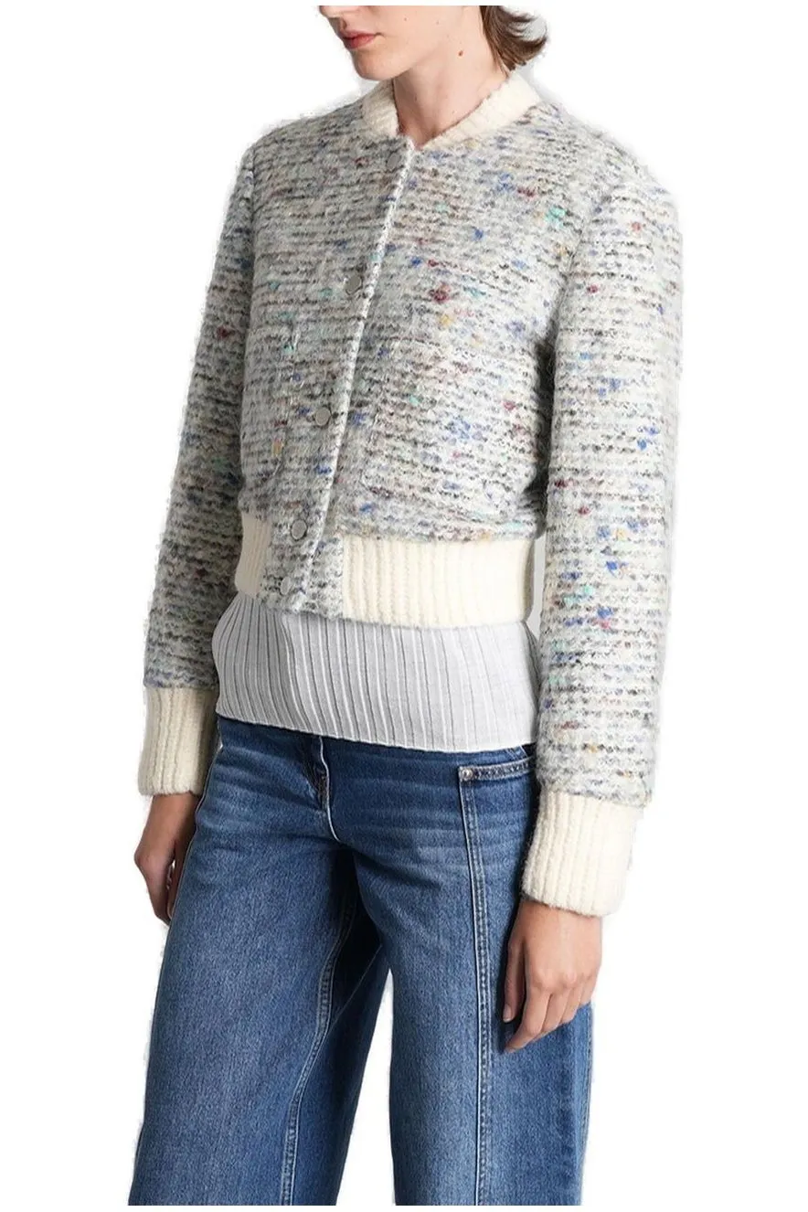 Tweed Bomber Jacket