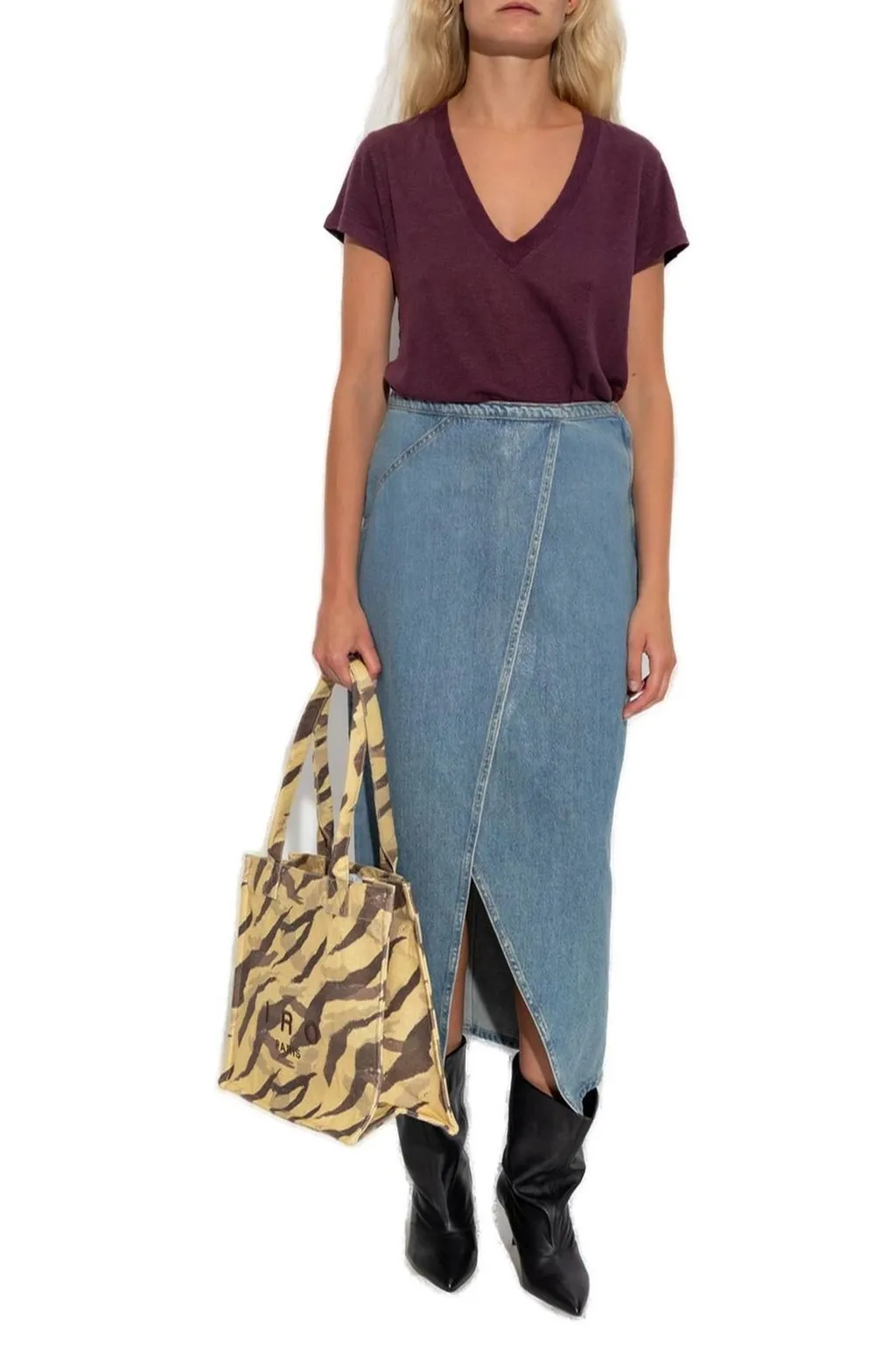 Denim Maxi Skirt