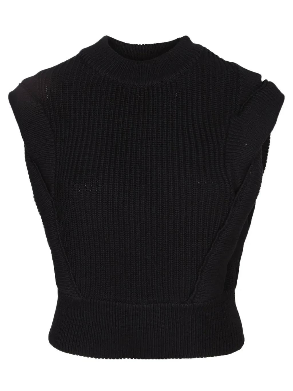 Ribbed Knit Sleeveless Top