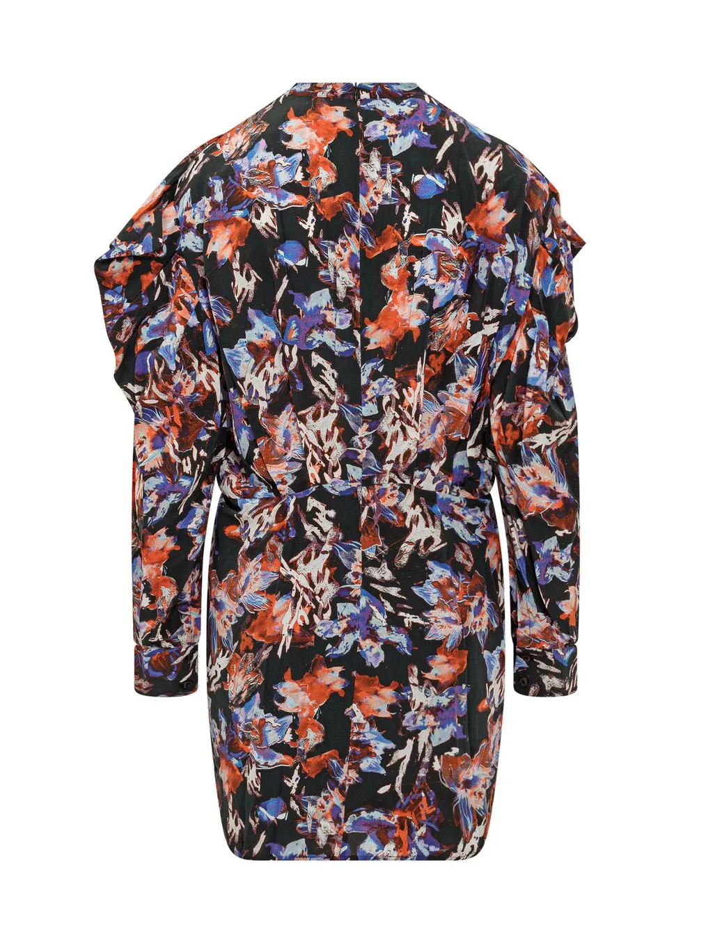 Floral Print Ruched Dress