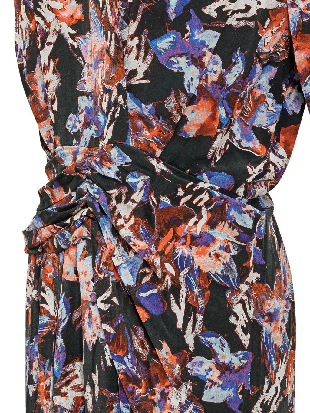 Floral Print Ruched Dress